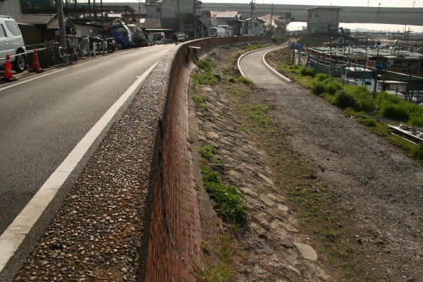 多摩川【羽田赤煉瓦堤防】(大師橋以東)