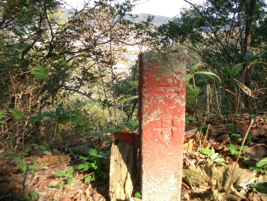 ラサ工業田老鉱山跡【宮古精錬所跡大煙突】アプローチルート『ラサ工業標柱』