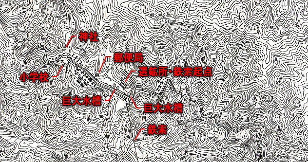 ラサ工業田老鉱山跡【田老鉱山】 第二巻鉱山施設関連旧版地形図