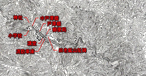 ラサ工業田老鉱山跡【田老鉱山】 最終巻その他施設関連旧版地形図