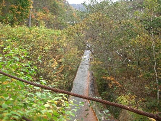 ラサ工業田老鉱山跡【田老鉱山】 第一巻鉱山施設付近長内川