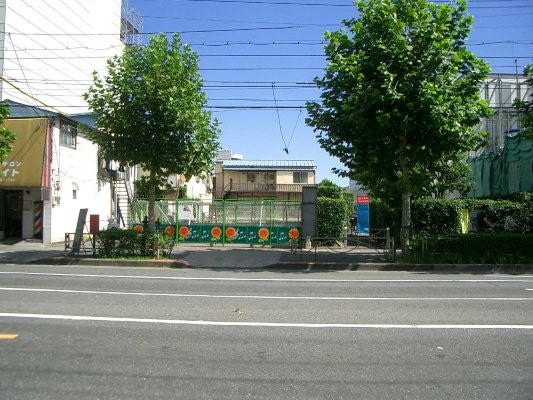 連合軍羽田空港専用線跡【省線蒲田～京浜蒲田】第一京浜国道との平面交差付近