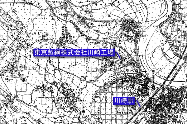 JR 東日本南武線貨物支線跡【矢向～川崎河岸】旧版地形図(大正 14 年発行)