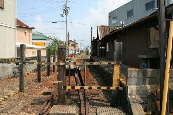 紀州鉄道紀州鉄道線廃止区間【西御坊～日高川】 第一巻西御坊駅プラットフォーム(御坊を望む)