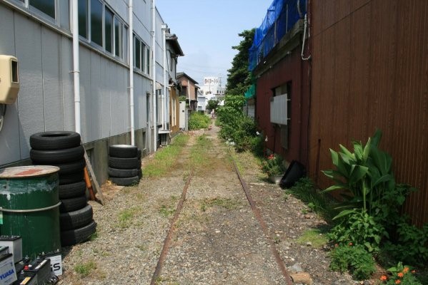 紀州鉄道線廃止区間【西御坊～日高川】 第二巻(西御坊～日の出紡績)旧日の出紡績駅跡より西御坊方面を望む