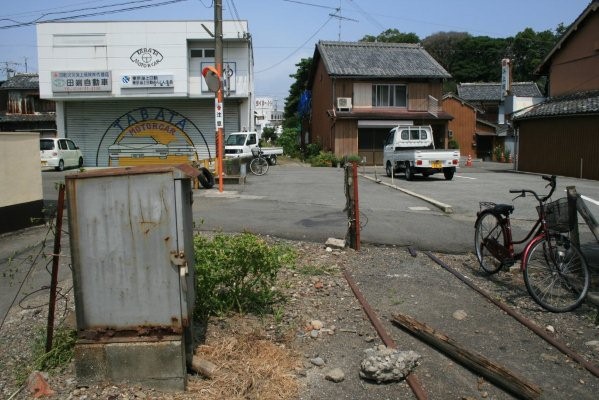 紀州鉄道線廃止区間【西御坊～日高川】 第二巻(西御坊～日の出紡績)旧日の出紡績駅跡より西御坊方面を望む