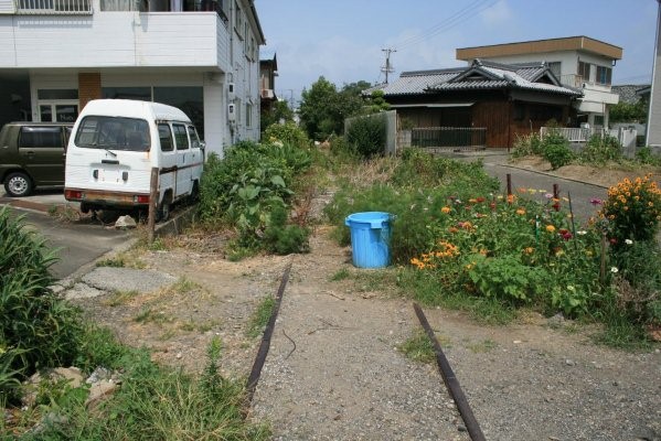 紀州鉄道線廃止区間【西御坊～日高川】 第三巻(日の出紡績～日高川)旧日高川付近より西御坊方面を望む