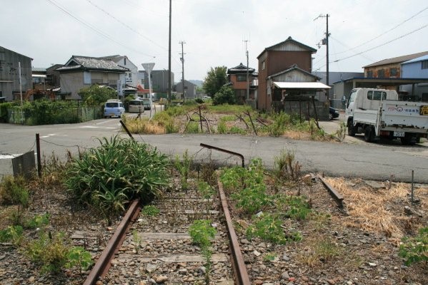 紀州鉄道紀州鉄道線廃止区間【西御坊～日高川】 最終巻日高川駅構内遠景