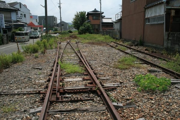 紀州鉄道紀州鉄道線廃止区間【西御坊～日高川】 最終巻日高川駅構内ポイント跡