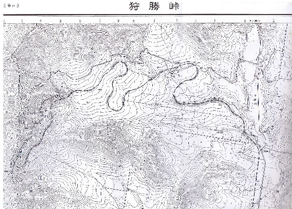 JR 北海道根室本線旧線【新得～狩勝峠付近】旧版地形図