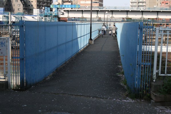 JR 東日本東北本線(鴬谷～日暮里)【芋坂跨線橋】上部全景(西側より望む)