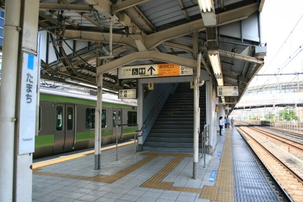 JR 東日本東海道本線【田町駅】古レール全景