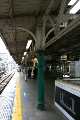 JR 東日本東海道本線【東京駅】ホーム上屋柱全景