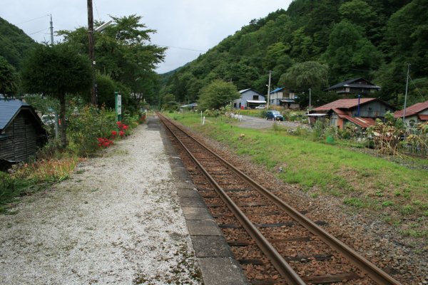 JR 東日本山田線【箱石駅】宮古方面全景