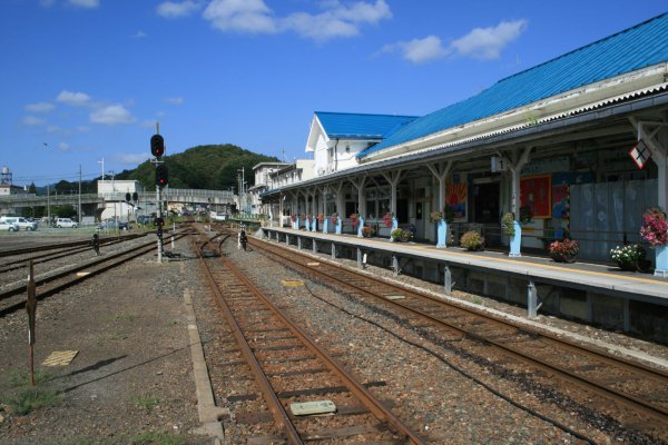 JR 東日本山田線【宮古駅】ホーム全景