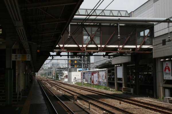 JR 東日本山手線【高田馬場駅】跨線橋古レール全景