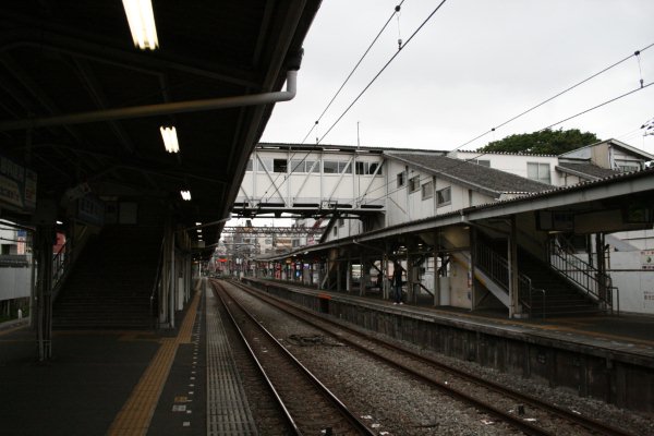 西武鉄道池袋線【江古田駅】跨線橋古レール全景