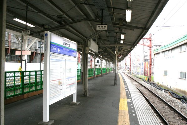 西武鉄道池袋線【石神井公園駅】ホーム上屋古レール全景