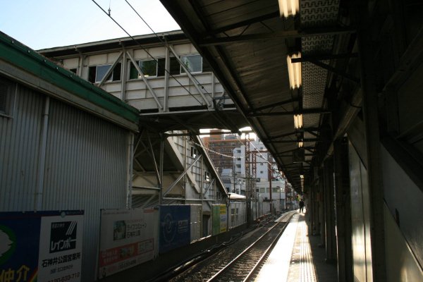 西武鉄道池袋線【石神井公園駅】跨線橋古レール全景