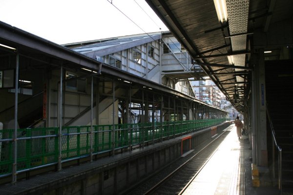 西武鉄道池袋線【石神井公園駅】跨線橋古レール全景