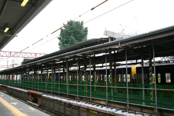 西武鉄道池袋線【石神井公園駅】跨線橋古レール架構