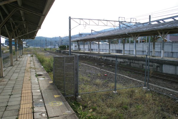 しなの鉄道しなの鉄道線【軽井沢駅】古レール全景