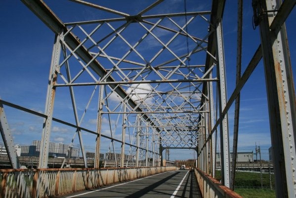 JR 東日本旧新鶴見操車場構内【江ヶ崎跨線橋】プラットトラス詳細