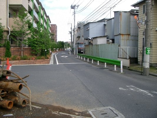 東京急行電鉄砧線跡【二子玉川園～砧本村】砧浄水場付近