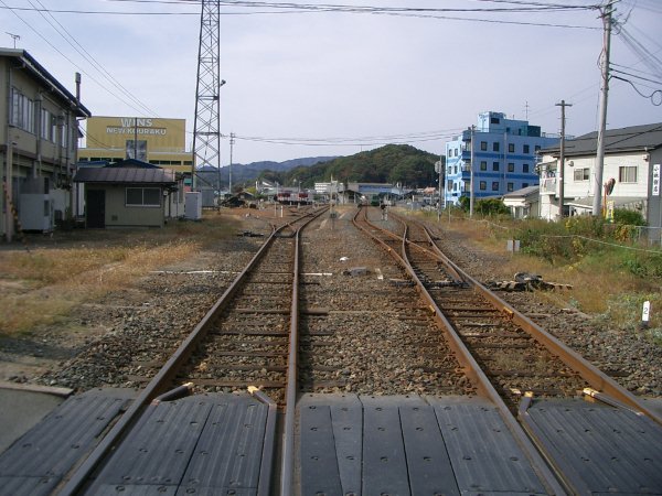 JR 東日本山田線貨物支線(宮古臨港線)跡【宮古～宮古港】宮古駅付近