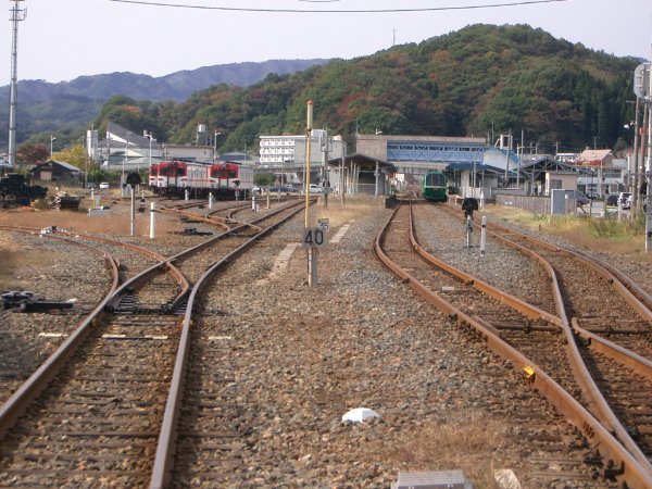 JR 東日本山田線貨物支線(宮古臨港線)跡【宮古～宮古港】宮古駅付近