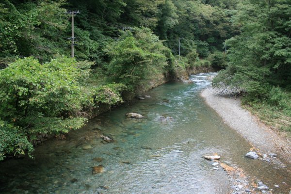 国道 106 号線旧道【天滝橋付近】天滝橋より望む