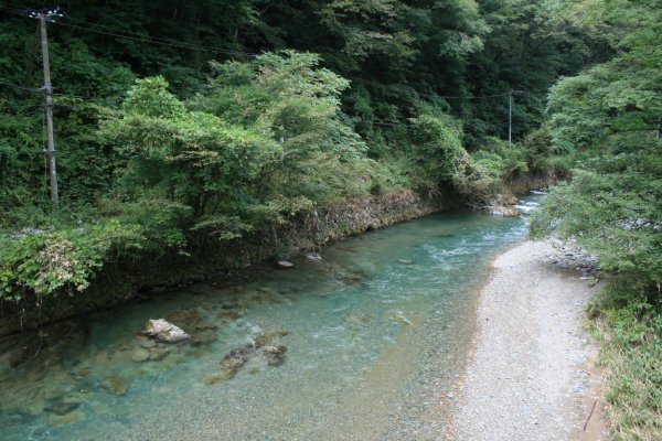 国道 106 号線旧道【天滝橋付近】天滝橋より望む