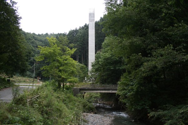 国道 106 号旧道【落合トンネル付近】簗川道路 10 号橋橋脚